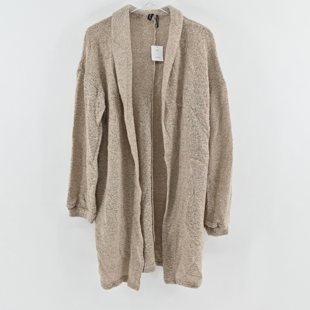 Urban Outfitters Womens Chunky Knit Cardigan Sz‎ M Tan Minimalist Out From Under